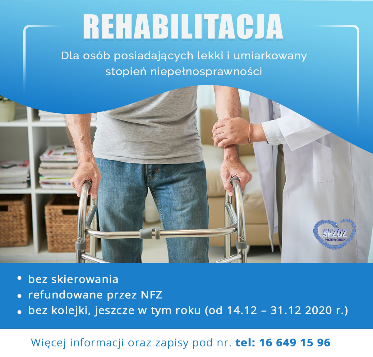 Rehabilitacja dla osób posiadających lekki i umiarkowany stopień niepełnosprawności